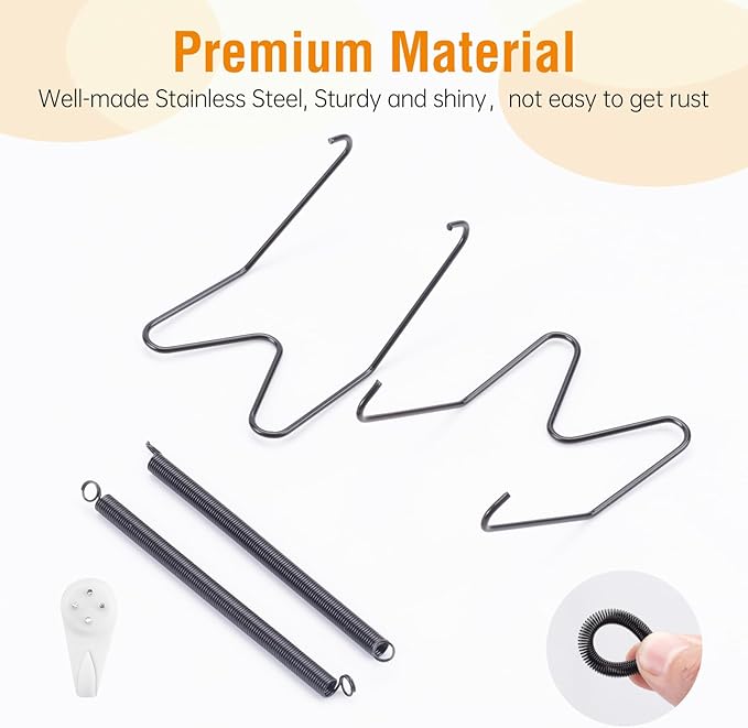 Bilillo 18 pcs Plate Hangers for The Wall, 10/12/14 Inch Invisible Decorative Wall Plate Hangers, Stainless Steel Plates Walls Hanger for Display Various Sizes with Hooks for Decorative (Black)