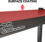 Metal Shelves, 4200LBS Heavy Duty Garage Shelving, Adjustable Garage Shelves, Shelving Units and Storage, Shelf, for Basement Workshop, Black