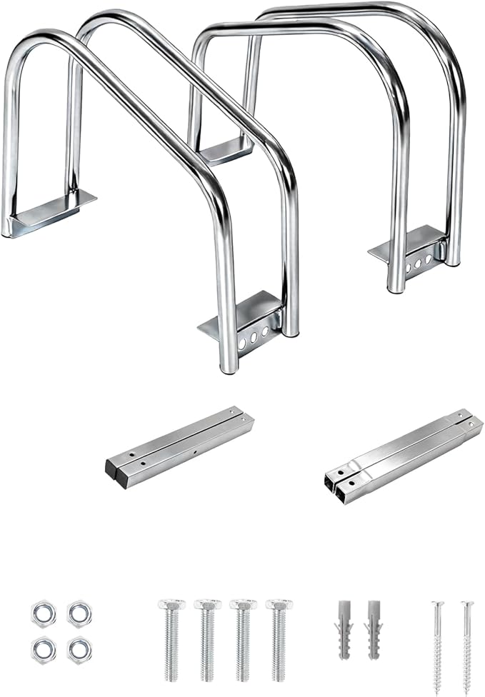 Freestanding Bike Floor Stand, Heavy Duty Bicycle Parking Rack for Garage Home Indoor Outdoor, Bike Storage Organizer Fits 22-28 Inch Wheels & 2.2 Inch Tire Width