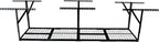 2x8FT Overhead Garage Storage Rack,Adjustable Storage Organization System,Heavy Duty Metal Garage Ceiling Storage Racks,450lbs Weight Capacity,Black Color