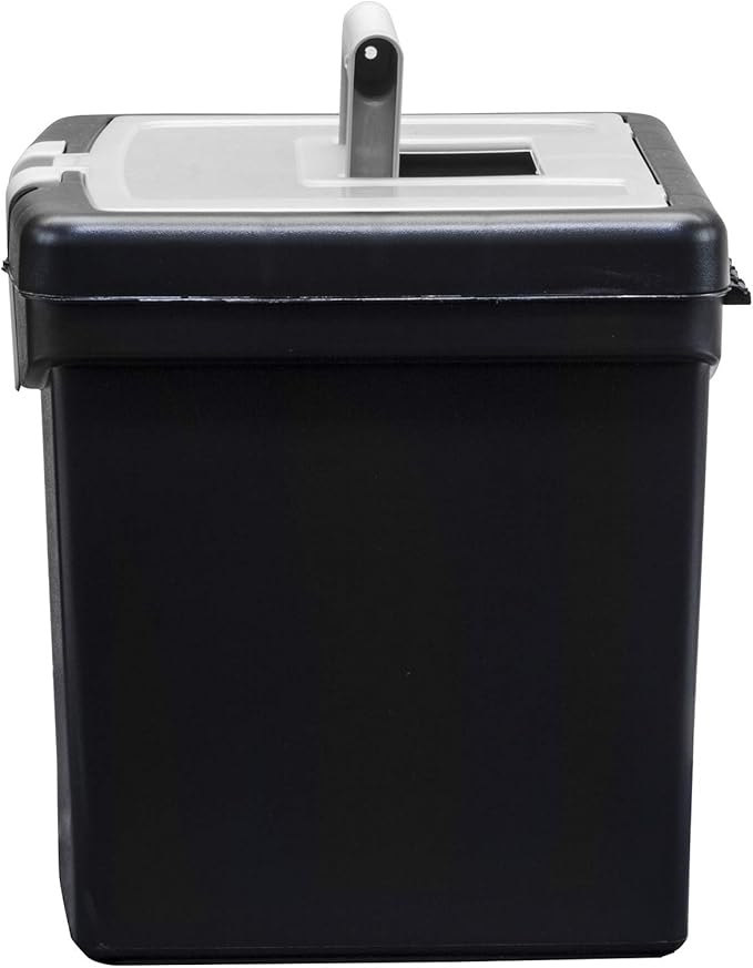 Storex File Storage Box Translucent Storage Lid, Black 1-Pack (61504F01C)