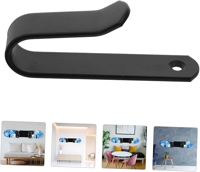 1 Set Sleek Ski Wall Rack and Coat Hooks Wall Mounted Skateboard Hook Space Saving Design for Easy Installation Any Surface for Organizing Snowboards and Skate Decks