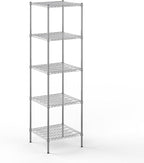 24" Deep x 24" Wide x 86" Height Wire Shelving Kit | 5-Tier | NSF Commercial Storage Rack Unit