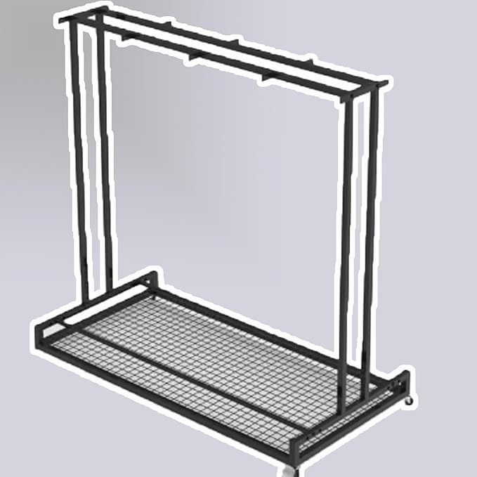 1 2 3 4 5 6 8 9 10 Pair Ski Storage Rack for Organize, Indoor Ski Board Stand for Garage/Basement/Shed, Floor Standing Longboard Carrier Wheels(Holds 8 pcs (4 Pair))