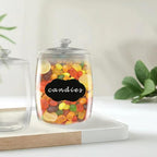 1/2 Gallon glass jars, Cookie Jar & Candy Jar with Lid, Large Food Storage Container,glass jar with lid for Buffet, Coffee & Flour, Laundry Room Storage & Pantry 2pcs