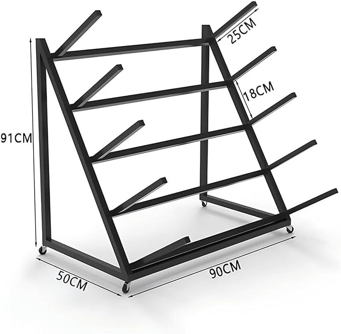 Metal Snowboard Storage Rack - Triangle Freestanding Ski Organizer for Garage & Home Gym, Multi-Layer Holder (4/5/6 Layers) for Efficient Equipment Storage