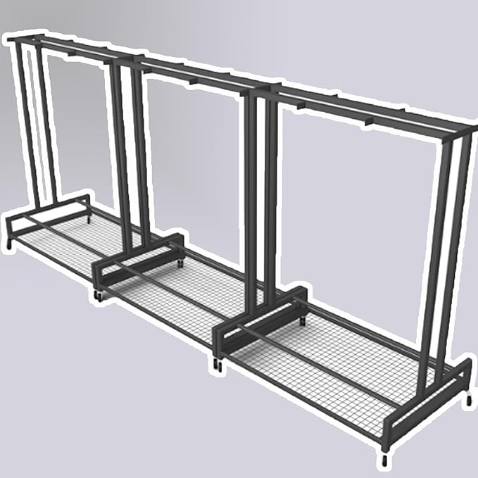 1 2 3 4 5 6 8 9 10 Pair Ski Storage Rack for Organize, Indoor Ski Board Stand for Garage/Basement/Shed, Floor Standing Longboard Carrier Wheels(Holds 18 pcs(9 Pair))