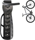 Vertical Bike Rack Wall Mount for Garage–Heavy-Duty Steel Bicycle Hook for Indoor Storage, Space-Saving Holder for Road, Mountain & Hybrid Bikes, Fits Tires Up to 2.6" Wide (1 Pack)