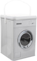 VILLCASE Washing Machine Shaped Laundry Powder Container Portable Storage Barrel with Handle for Laundry Beads Detergent Organizer 8.77X5.98X5.98 Inch