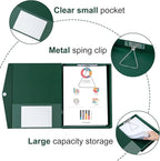 Storage File Boxes A4, 6 Pack Foldable File Box with Clip, 50mm Spine, Plastic Archives Cases with Magnetic Closure, Document File Folder Organizer Storage Filing Box for Office School, Green