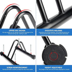 Metal Bike Storage Rack, Floor Stand for 3 Bicycles, Outdoor Loop Parking Holder for Garage, Shed (3 paragraph)