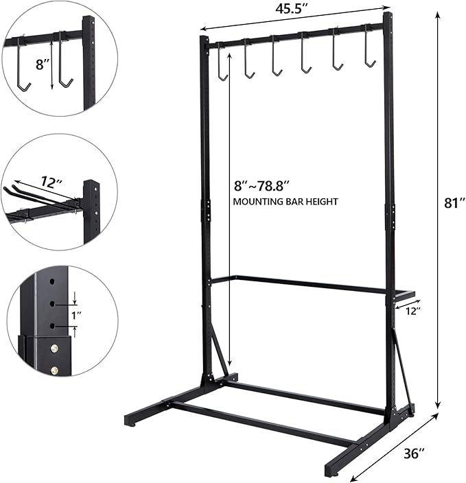 Bicycle Storage Rack for Garage, Freestanding Bike Storage Rack Max 5 Bikes, Heavy-Duty Solid Steel Bike Racks for Garage for Home and Garage Organizer