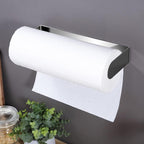 ZUNTO Adhesive Paper Towel Holder, Under Cabinet Paper Towel Rack for Kitchen - Great Space Saver, SUS 304 Stainless Steel (Polished)