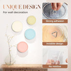 Invisible Adhesive Plate Hangers, 2025 New Plate Hangers for The Wall, Wall Plate Hangers for Display, Picture Hanging Vertical Hooks for Decorative Plates, Photo Frames, Paintings and Art (20PCS)