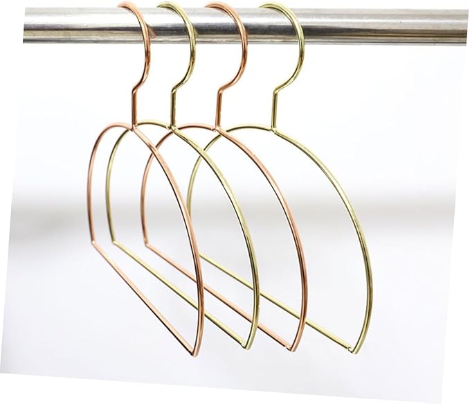 Amosfun 3pcs Metal Scarf Hanger Rack Belt Organizer Closet Hanging Organizer Semicircle Design Space-Saving