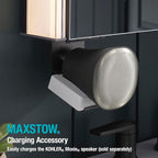 Kohler 81147-SLE-DA1 Maxstow Frameless Medicine Cabinet Mirror with Lights, LED Light, Mirror Door & Staggered Shelves, Rectangular Frame, 17 in. W x 40 in. H