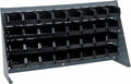 Quantum Storage Systems QBR-3619-210-32BK Ultra Bin Complete Bench Rack Package with 32 Ultra Bins, 36" x 8" x 19" , Black