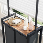 2-Section Rolling Laundry Sorter Hamper with Hanging Rack, Shelf, and Lockable Wheels, 2 x 11.7 gal (44.3L) Basket Organizer and Folding Station for Bedroom or Bathroom