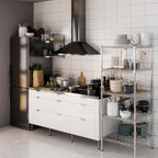 24" Deep x 24" Wide x 64" Height Wire Shelving Kit | 5-Tier | NSF Commercial Storage Rack Unit