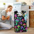 Mushroom Laundry Basket for College Dorm,50L Collapsible Portable Laundry Hamper Storage Basket for Toys Clothes Organizer