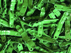 Extreme Clothespins | Tree Frog Green | Solid 304 Stainless Steel | 20 Pack | Heavy Duty | Anti-Rust | Bright Color | Organizing | Chip Clips | Lifetime Product | No Plastic Parts | Made in Italy