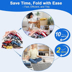 BoxLegend V3 Shirt Folding Board t Shirts Clothes Folder Durable Plastic Laundry folders Folding Boards, Gray