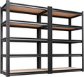 Set of 2 71" H Garage Shelving-5 Tier Storage Shelves,Adjustable Heavy Duty Metal Shelving Unit and Storage Large Rack,Utility Steel Shelf for Warehouse Industrial Pantry Basement 71"x32"x14"