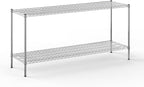 21" Deep x 72" Wide x 34" Height Wire Shelving Kit | 2-Tier | NSF Commercial Storage Rack Unit