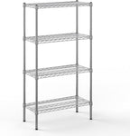 14" Deep x 30" Wide x 54" Height Wire Shelving Kit | 4-Tier | NSF Commercial Storage Rack Unit