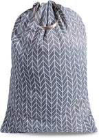 Extra Large Laundry Bag with Drawstring and Handle, Heavy Duty Travel Dirty Clothes Bag for Laundromat and Household, Durable Rip-Stop Laundry Hamper Liner, 22 Patterns(28 x 40 Inch) by SANFERGE