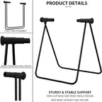 Bike Stand Floor Rack, Portable Bicycle Parking Stand for Road Bike, Mountain Bike & E-Bike, Foldable Steel Indoor Bike Holder