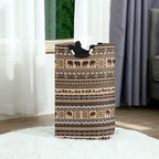 Ethnic African Elephant Laundry Basket for College Dorm,50L Collapsible Portable Laundry Hamper Storage Basket for Toys Clothes Organizer