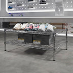 24" Deep x 36" Wide x 14" Height Wire Shelving Kit | 2-Tier | NSF Commercial Storage Rack Unit