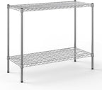 18" Deep x 42" Wide x 34" Height Wire Shelving Kit | 2-Tier | NSF Commercial Storage Rack Unit