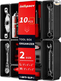 10 PCS Tool Box Drawer Organizers, Large & Medium Tool Trays for Tool Box Organization, Tool Organizers and Storage for Garage and Rolling Tool Chest