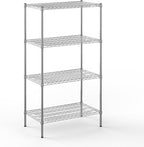 21" Deep x 36" Wide x 64" Height Wire Shelving Kit | 4-Tier | NSF Commercial Storage Rack Unit