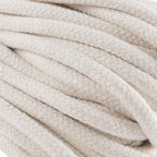 FUNSUEI 5/16 Inch 328 Feet White Cotton Clothesline Rope, Cotton Braided Clothesline Rope for Clothes Hanging, Plant Hanger, Knitting Crafts