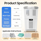 2-Tier Laundry Basket, Bathroom Clothes Storage Laundry Basket Household Simple Storage Shelf Kitchen Shelf Clothing Stand with Universal Wheels for Bathroom Bedroom Kitchen