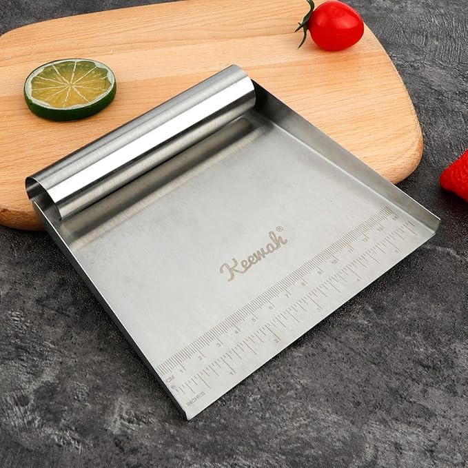 Keewah Food Scoop, 5.9 x 5.7 inch, Stainless Steel