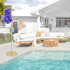 67" Gold Retail Display Tie & Scarf Rack, Belt Hanger & Pants Racks Towel Organizer Hanging Bar, Floor Standing Tie Racks Scarves Rack Necktie Holder for Home Clothing Store Commercial