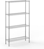 14" Deep x 42" Wide x 74" Height Wire Shelving Kit | 4-Tier | NSF Commercial Storage Rack Unit