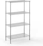21" Deep x 42" Wide x 74" Height Wire Shelving Kit | 4-Tier | NSF Commercial Storage Rack Unit