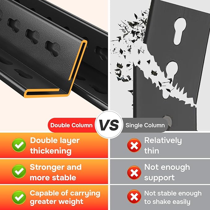 Metal Shelving 87" H x 48" W x 23.6" D, Deep Storage Heavy Duty Garage Shelves Series, Large Industrial Steel Racks for Garage, Basement & Factories, Multifunctional Utility Shelving Unit