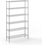 14" Deep x 48" Wide x 86" Height Wire Shelving Kit | 6-Tier | NSF Commercial Storage Rack Unit