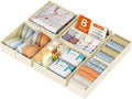 DIMJ Drawer Organizer Clothes, 8 Pack Dresser Organizer, Foldable Closet Organizers and Storage, Fabric Dresser Bins, Drawer Dividers for Nursery, Baby Clothes, Underwears, Sock (Beige)