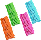 72Pcs Plastic Clothes Pins,Beach Towel Clips Small Heavy Duty,Laundry Clips for Drying Cloth,Clothesline Clips,Cloth Pins for Hanging