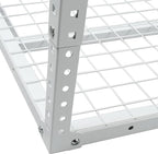 2 X 8 FT Garage Ceiling Storage Racks, Heavy Duty Overhead Garage Storages Rack with Adjustable Hight, Metal Hanging Garages Storage Rack with Support Rod, 22''- 40" Adjustable, 450 LBS (White, 2x8FT)