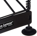 San Jamar Wireworks Cup and Lid Dispenser Fits 8 - 44 Oz. Cups, 4 Tiers with Suction Cup Feet for Restaurants, Fast Food, And Kitchens, Plastic, 8.25 X 21.25 X 28 Inches, Black