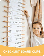 Clothes Pins, Wooden Clothespins for Crafts, Strong Grip Close Pins Birchwood Clothes Clips Laundry Clothesline Clothespin Clothing Pegs for Hanging Baby Clothing Photos, 2.83 Inch, Pack of 50