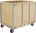 Commercial Laundry cart with Wheels,400L Industrial Laundry cart,Laundry Hamper with Wheels with Steel Frame and Oxford Cloth,440Lbs Load
